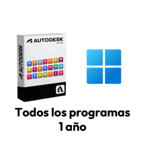 Autodesk todos los programas /1 año (Windows).