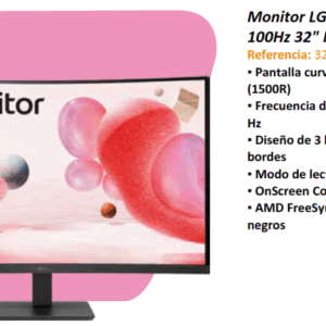 MONITOR LG CURVO 32MR50C-B 100HZ 32" FHD