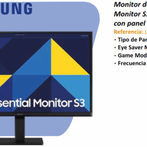 MONITOR SAMSUNG 24" ESSENTIAL S3 S30GD 100 Hz panel IPS